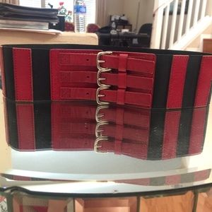 Rough Roses 3” Wide Genuine Leather Belt Stretch